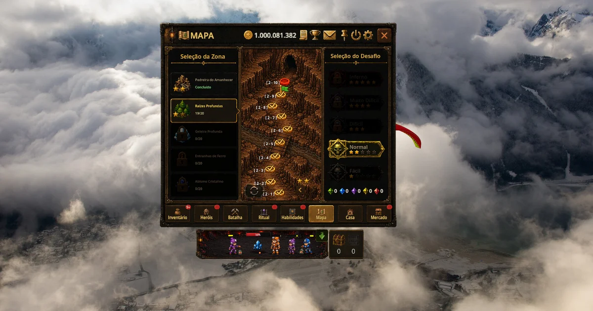 Bomb Farm Map interface showing the stage route and difficulty selector